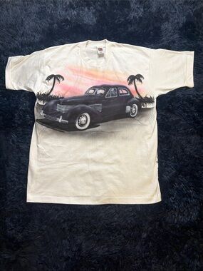 Custom Airbrushed TShirt of a  1936  Cord Westchester Sedan, Size XL